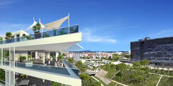 Montpellier : des maisons sur un immeuble