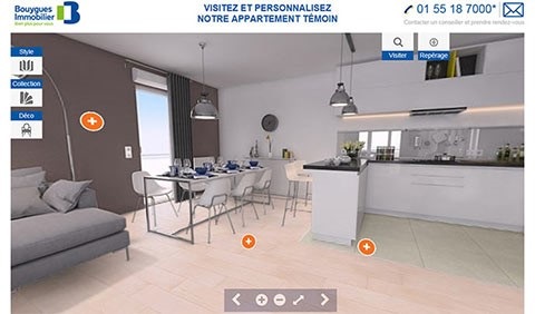 Bouygues propose aux futurs acheteurs un outil de personnalisation en 3D des logements
