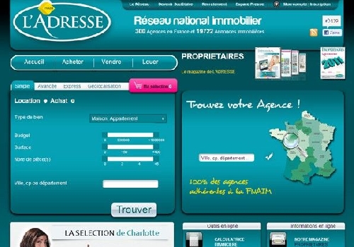 Le réseau immobilier l'Adresse annonce un fort développement