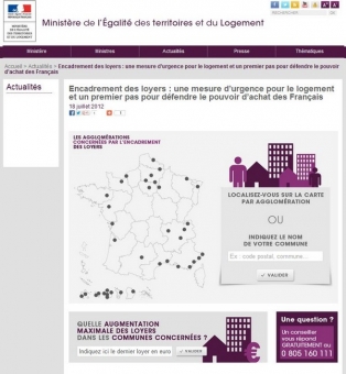 Encadrement des loyers : un site internet et un numéro vert