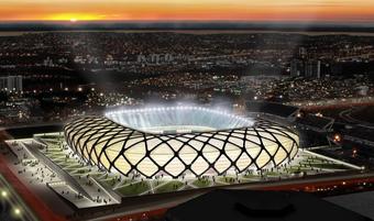 Mondial 2014 : construction du stade Arena Amazonia 