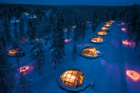 Dormir dans un igloo où la température est au-dessous de zéro